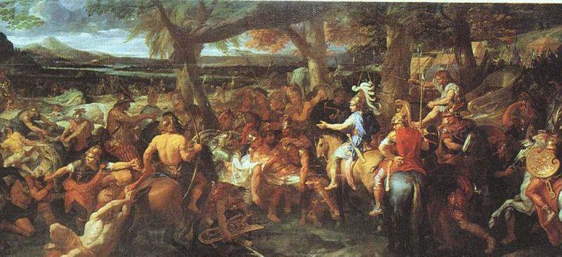 Charles le Brun Alexander and Porus Norge oil painting art